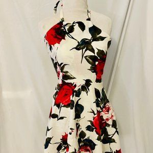 Short Rose Spring Dress